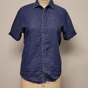 Michael Kors Denim Short-sleeve blouse 👚 Size M